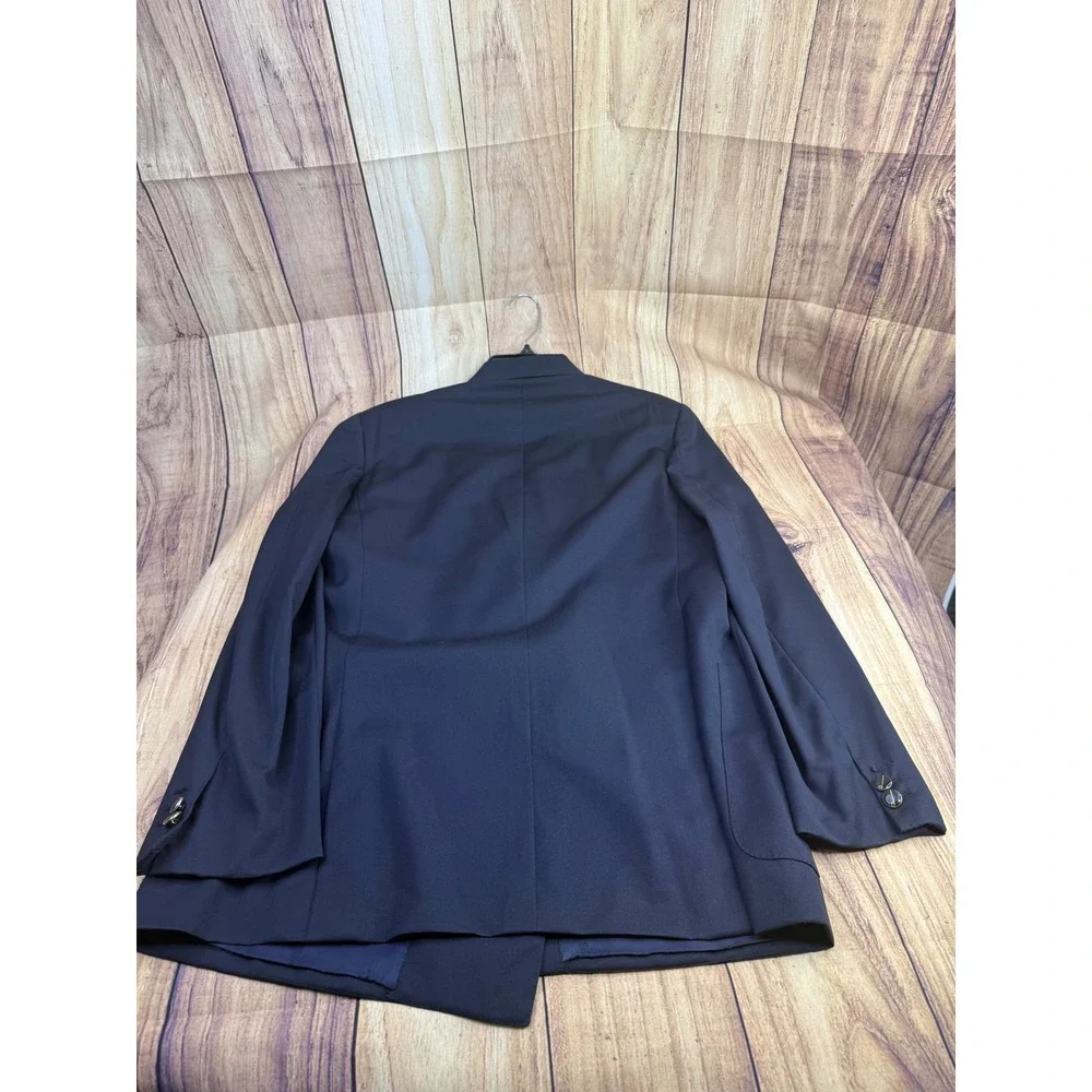 Vintage Gucci Navy Blue Wool Double Breasted Blazer Jacket Made in Italy